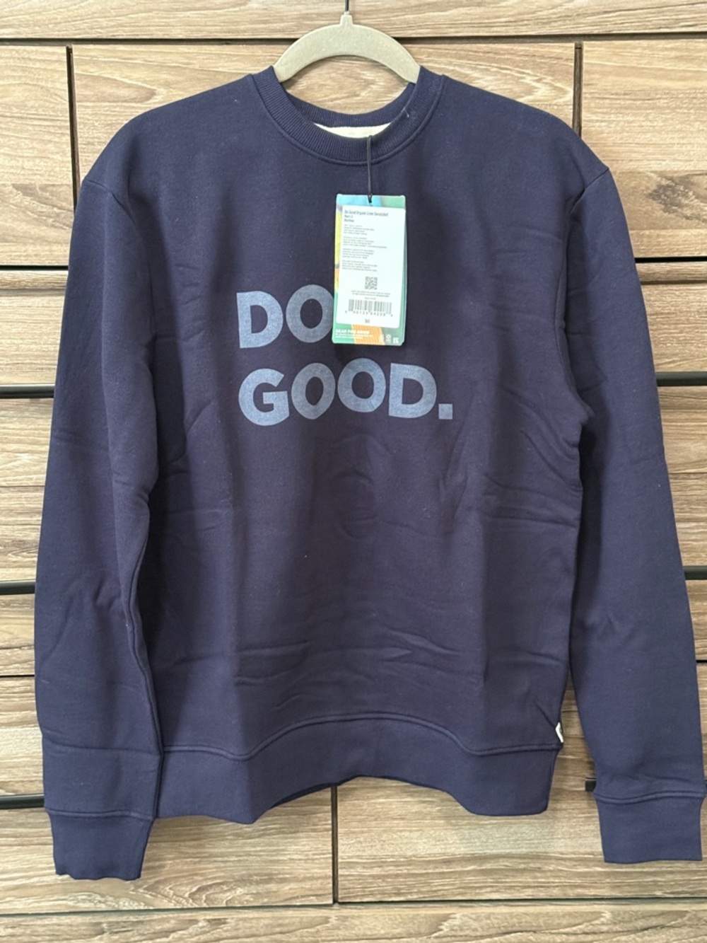 New Cotopaxi Do Good Crew Sweatshirt Size Small Maritime Blue